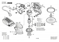 Bosch 3 603 C78 001 Pex 220 A Random Orbital Sander 230 V / Eu Spare Parts